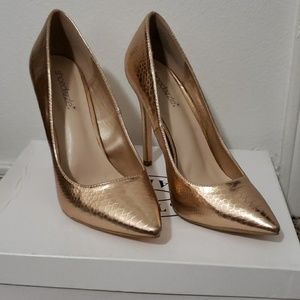 Shoedazzle Rose Gold Heels